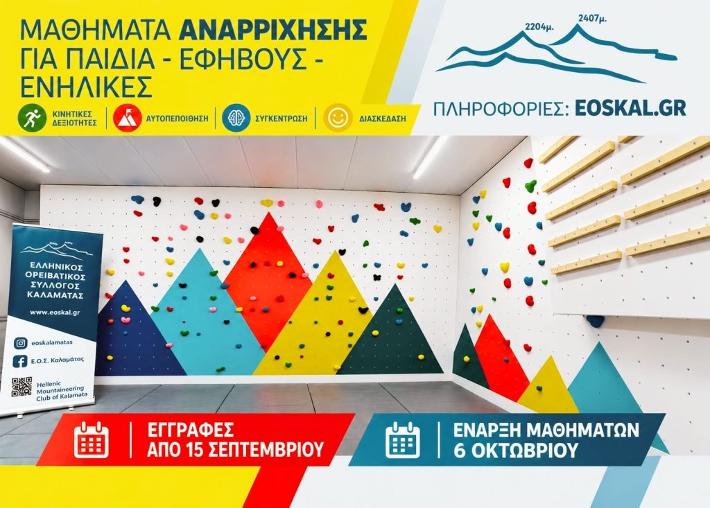 Μαθήματα Αναρρίχησης Παιδιών